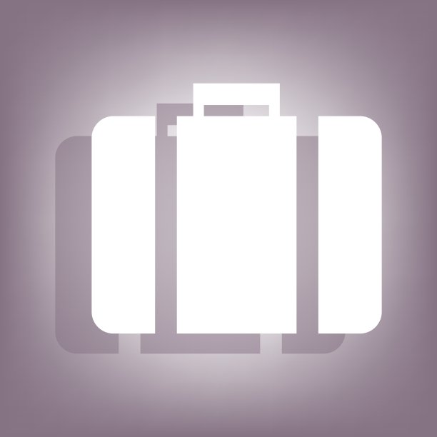 Riefcase图标与阴影图片下载