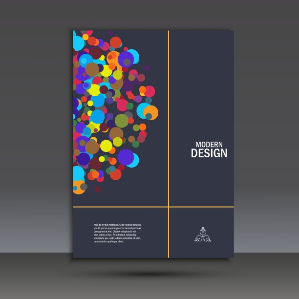 抽象彩色背景数字圆效果图片下载