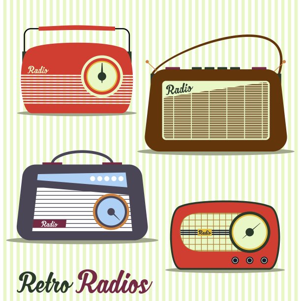 电台的复古风格图片下载