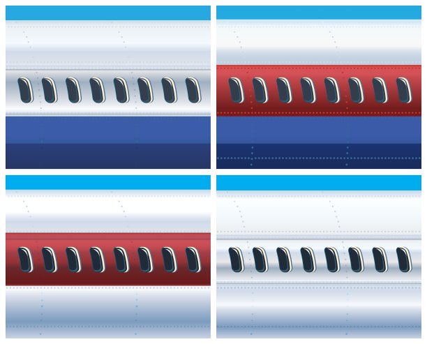 商用飞机的机身图片下载