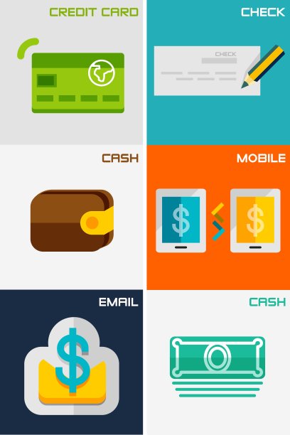 一套平面设计概念-支付方法图片下载