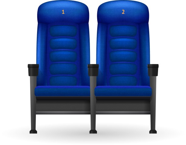 蓝色的电影院的座位图片下载