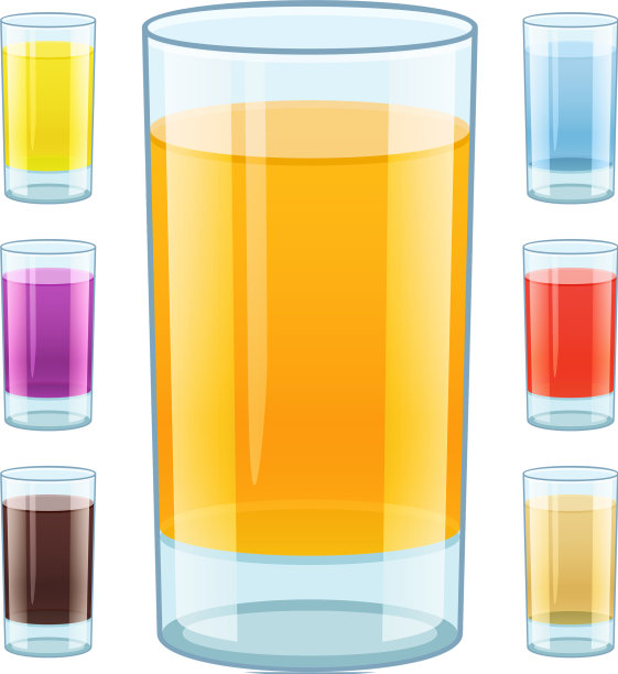 杯子里装着新鲜的果汁图片下载