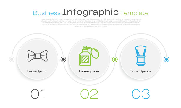定线蝴蝶结须后水和剃须刷图片下载