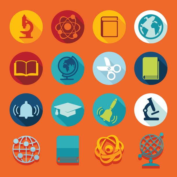一套教育图标图片下载