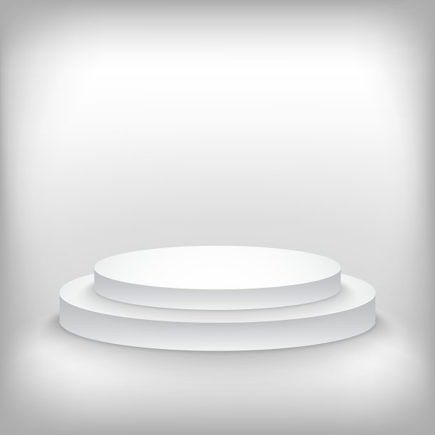 逼真的获奖者领奖台舞台背景图片下载
