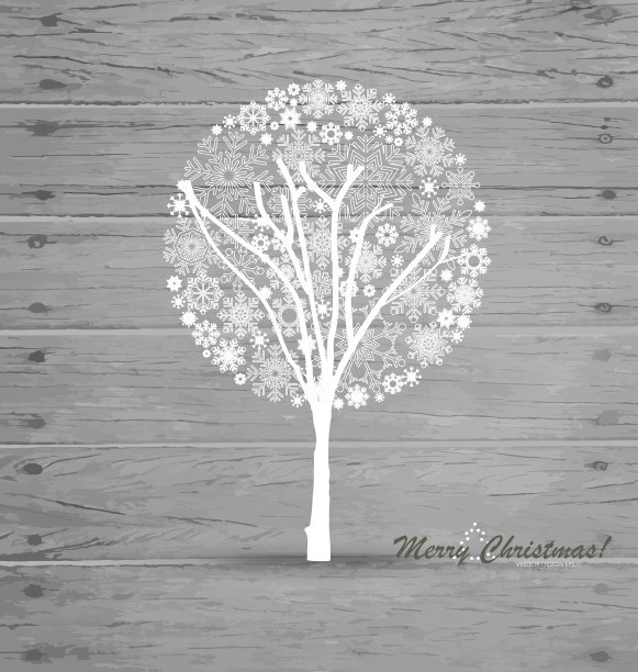 圣诞树上的木材背景图片下载