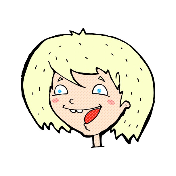 漫画卡通快乐女孩图片下载