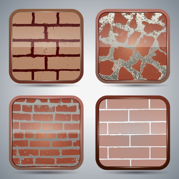 砖墙按钮图片下载