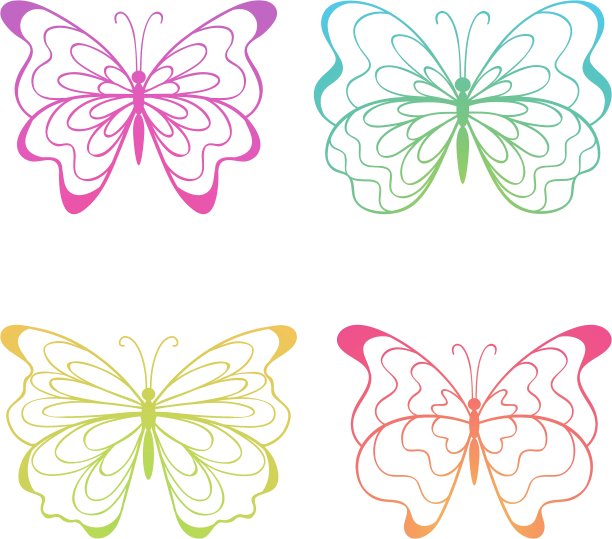 色彩斑斓的蝴蝶图片下载