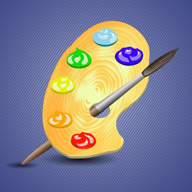 油漆和刷子图片下载