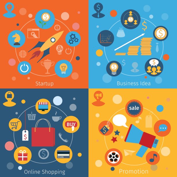 现代网络概念集图片下载