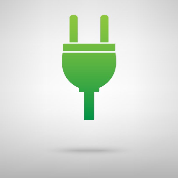 带有阴影的插座图标图片下载