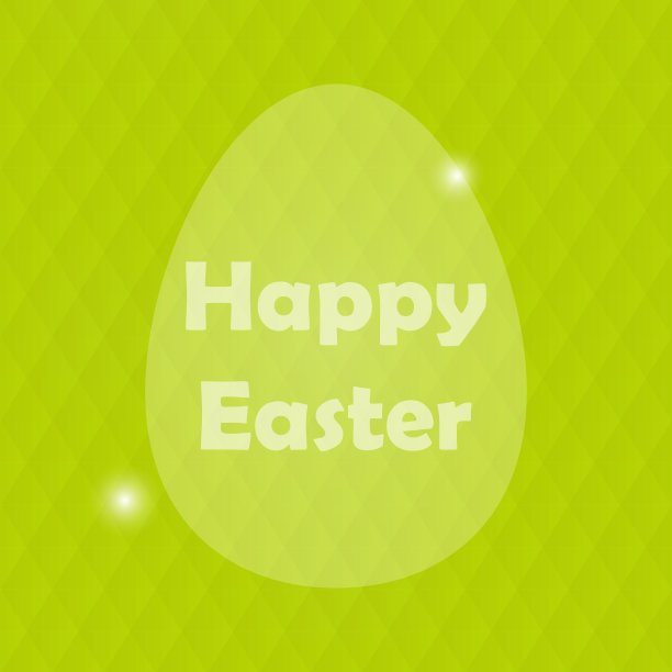 复活节快乐贺卡与蛋和模糊图片下载