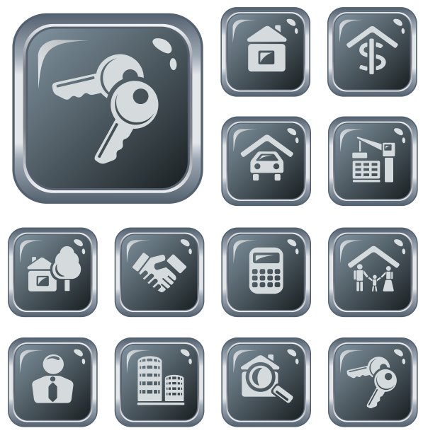 房地产的按钮图片下载