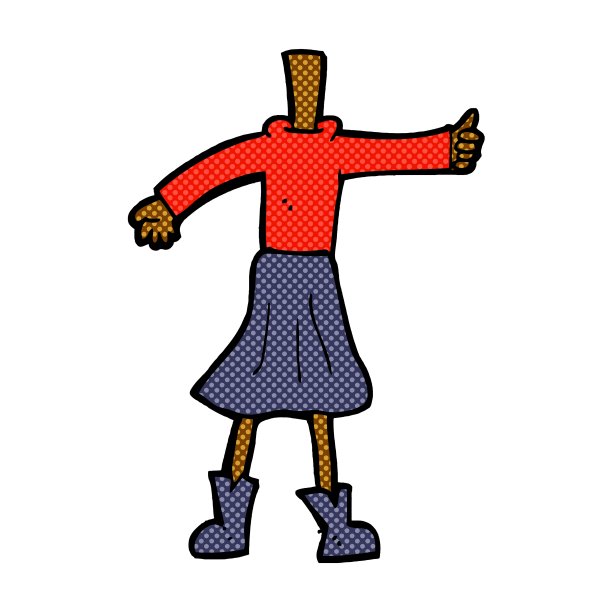 漫画卡通女性身体添加照片或混搭图片下载