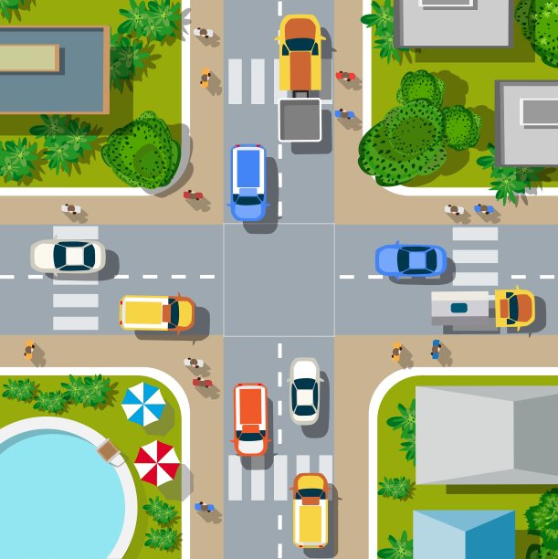 俯瞰城市图片下载