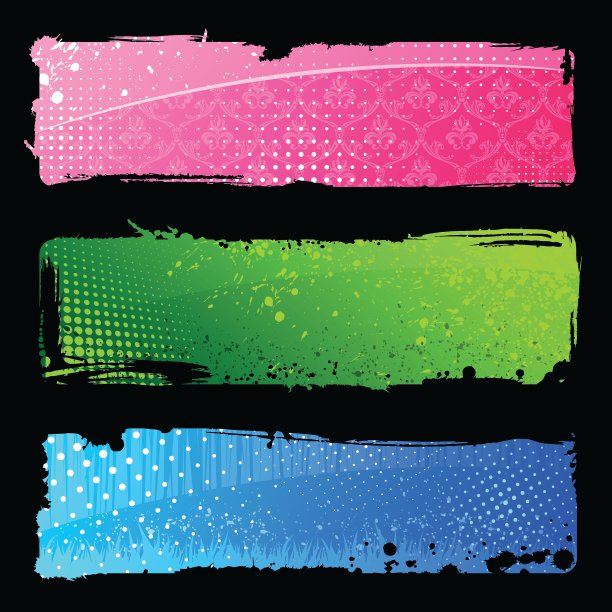 颜色的手横幅图片下载