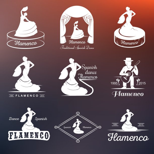 设置标志和徽章弗拉门戈图片下载