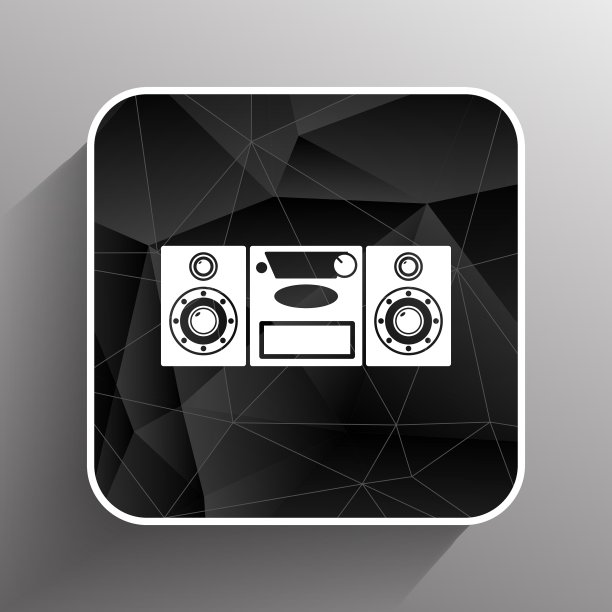 音乐中心图标艺术音频图片下载