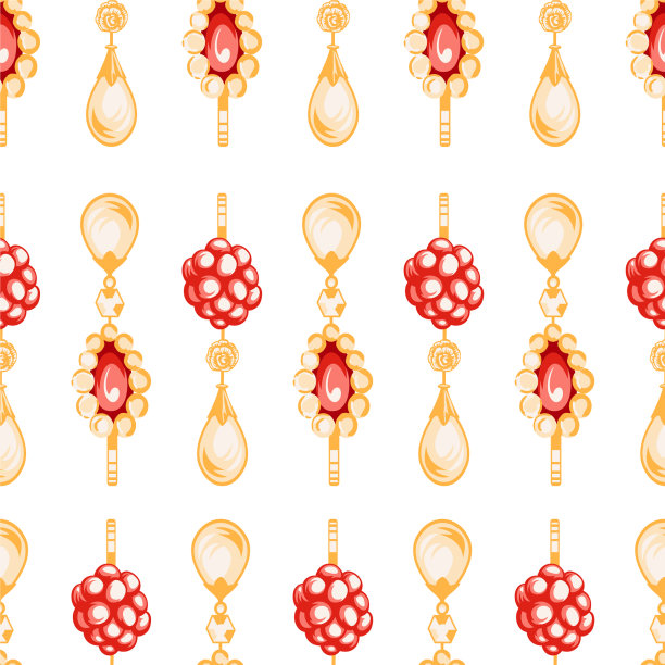 珠宝无缝图案图片下载