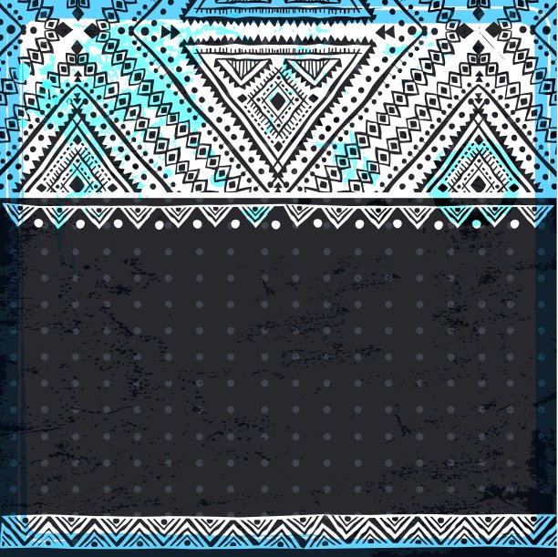 部落复古民族图案无缝衔接图片下载