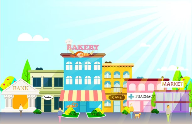 设置楼盘的小型商业平面设计图片下载