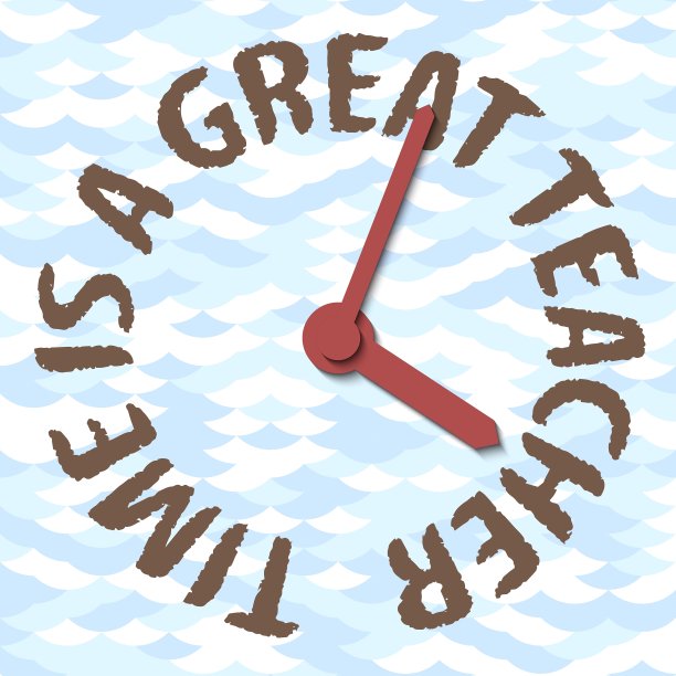 时间是一个伟大的教师观念图片下载