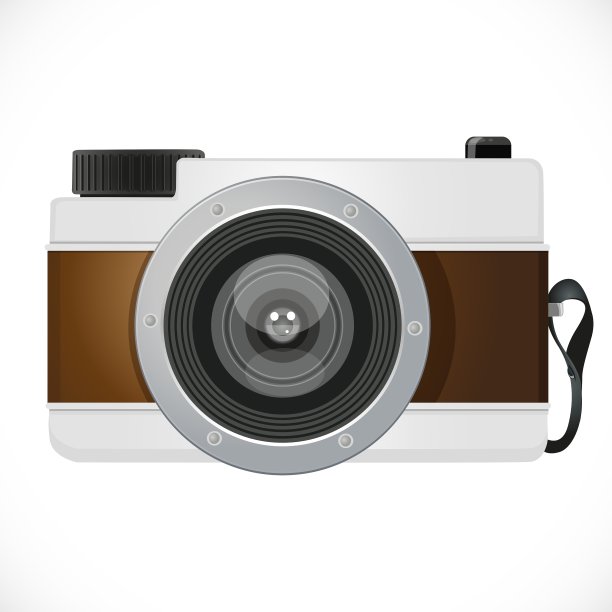 复古相机孤立的白色背景图片下载