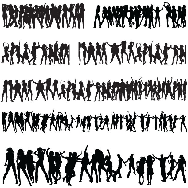 人群轮廓图片下载