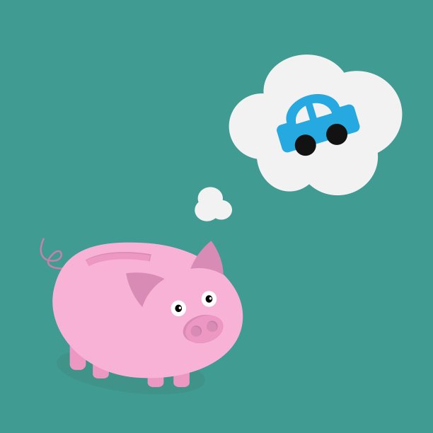 汽车的储蓄罐图片下载