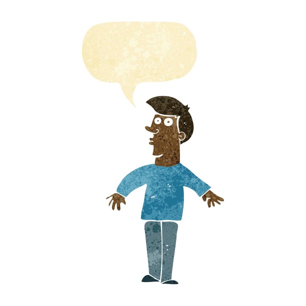 卡通惊讶的人用言语泡泡图片下载