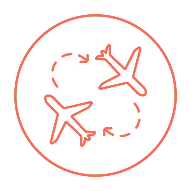 飞机行图标图片下载