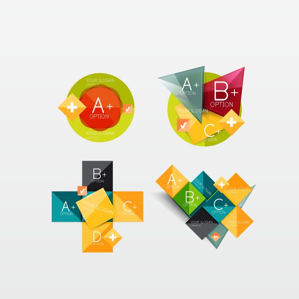 收集现代商业信息图表图片下载