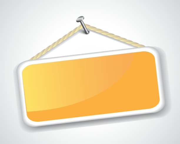 标牌挂在钉子上图片下载