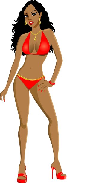 泳衣的女孩图片下载