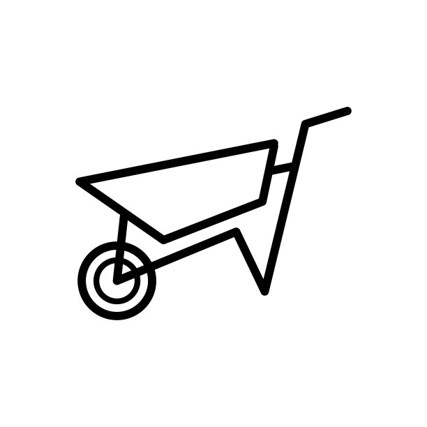 手推车图标平面矢量模板设计流行图片下载