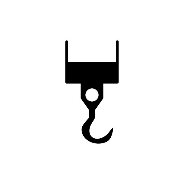 起重机图标平面矢量模板设计流行图片下载