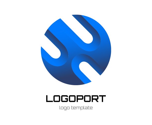 全新品牌抽象Logo模板图片下载