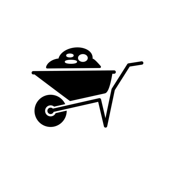 手推车图标平面矢量模板设计流行图片下载