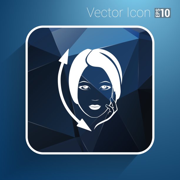 迷彩织物图案形状徽章贴纸图片下载