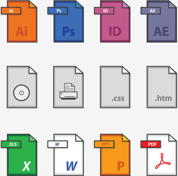 文件扩展名的图标图片下载