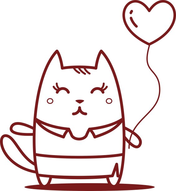 卡通猫的性格图片下载