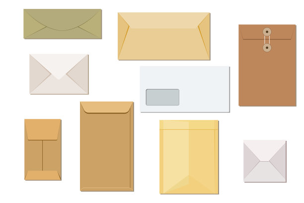 邮政信封模板图片下载