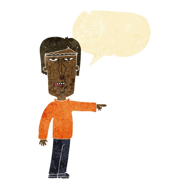 卡通指着男人说话泡泡图片下载