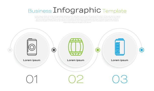 设啤酒罐、木桶和啤酒罐图片下载