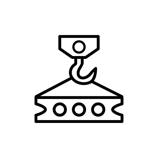 起重机图标平面矢量模板设计流行图片下载