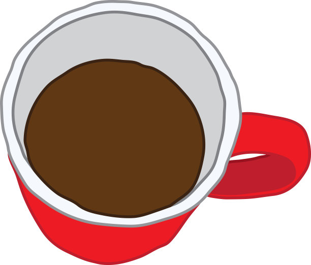 咖啡杯俯视图图片下载