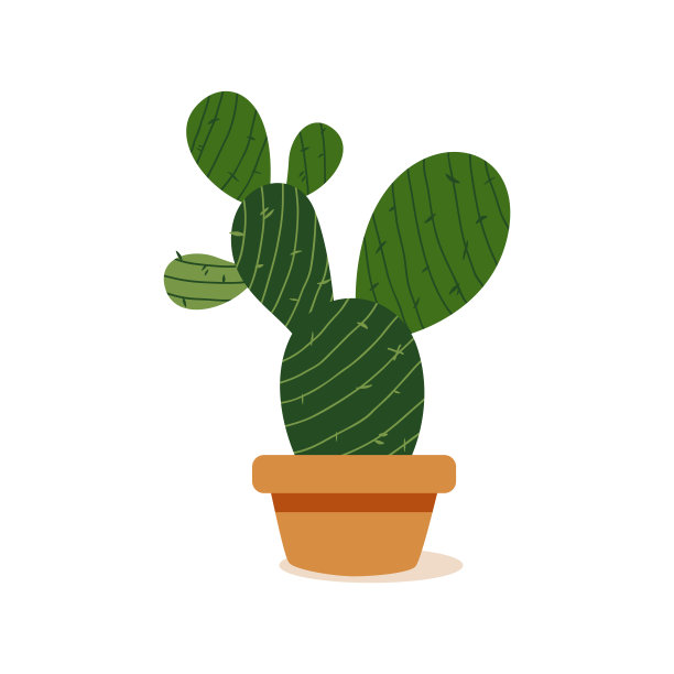 孤立的仙人掌图标图片下载