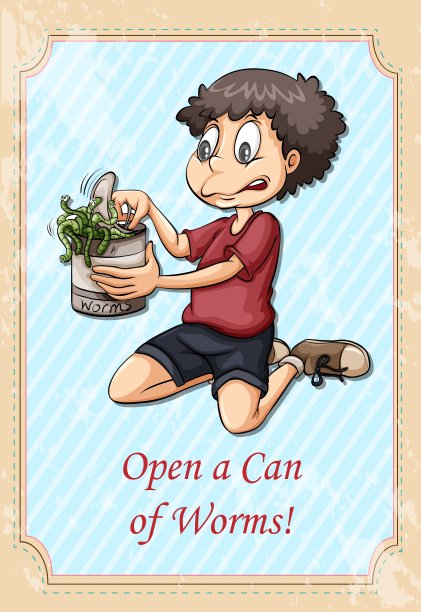 习语打开一罐虫子图片下载
